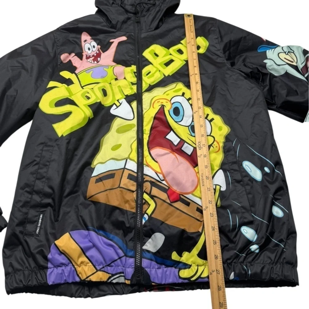 Members Only X Nickelodeon SpongeBob SquarePants Puffer All Over Print Jacket Co
